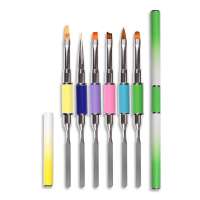 Nail Art Gel Polish Brush Poly Gel Pen Nail Extension Builder Liner Drawing Brush